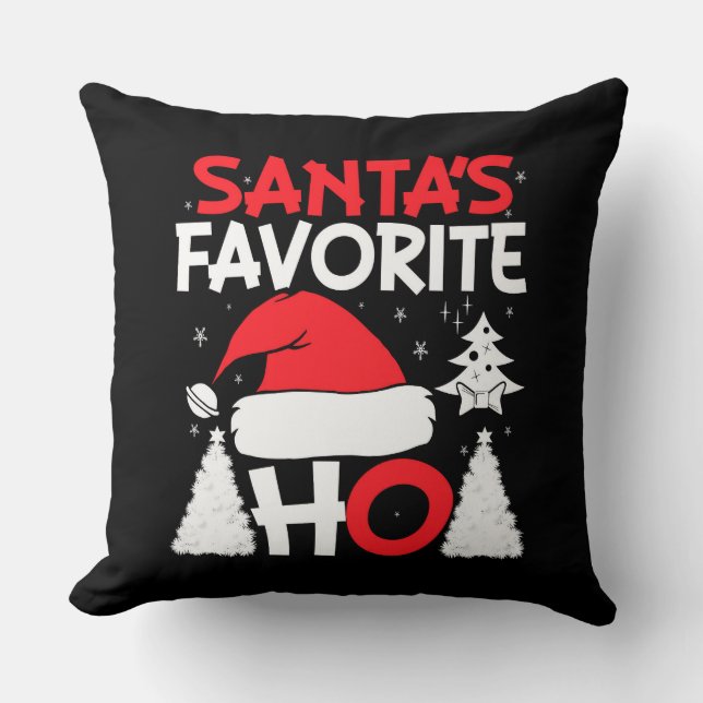 Santa's Favourite Ho  Cushion (Front)