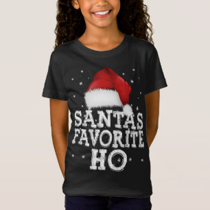 Santa's Favourite Ho Cute Christmas Holidays Pajam T-Shirt