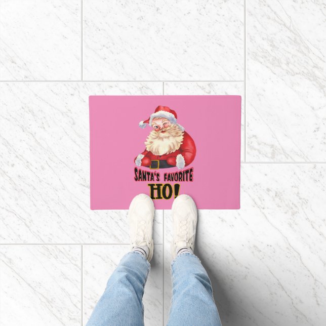 Santa's Favourite Ho Doormat (Indoor)