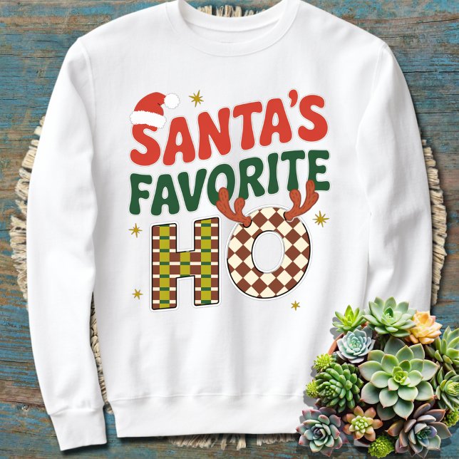 Santa's Favourite Ho Funny Christmas Sweatshirt (Creator Uploaded)
