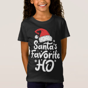 Santa's Favourite Ho Funny Christmas Women Xmas Sa T-Shirt