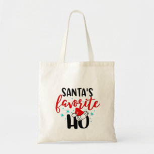 Santa's Favourite Ho Funny Christmas Xmas Tote Bag