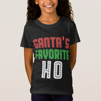 Santas Favourite Ho Funny Xmas Rowdy Inappropriate T-Shirt