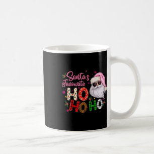 Santa's Favourite Ho Ho Ho Santa Claus Pink Christ Coffee Mug