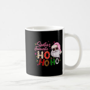 Santas Favourite Ho Ho Ho Santa Claus Pink Christm Coffee Mug