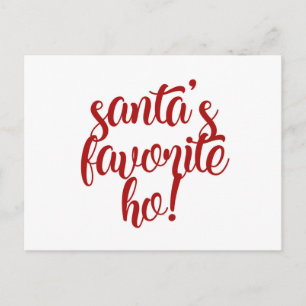 Santa's Favourite Ho! Holiday Postcard