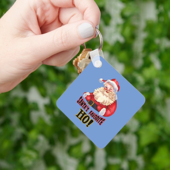 Santa's Favourite Ho Key Ring (Hand)
