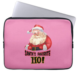 Santa's Favourite Ho Laptop Sleeve