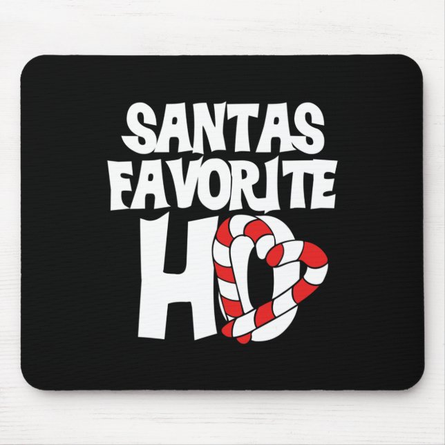 Santas Favourite Ho  Mouse Pad (Front)