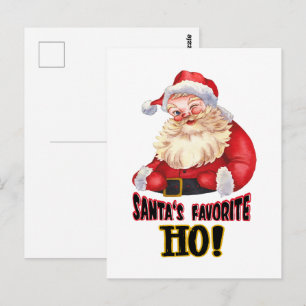 Santa's Favourite Ho Postcard