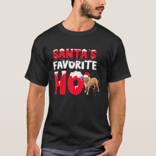 Santas Favourite Ho Santa Bullmastiff Dog Gifts T-Shirt