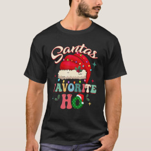Santas Favourite Ho Santa favourite Ho Girls Chri T-Shirt
