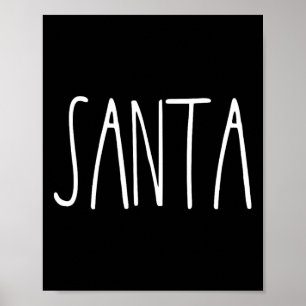 Santas Favourite Ho Santa  For Men Couples Christm Poster