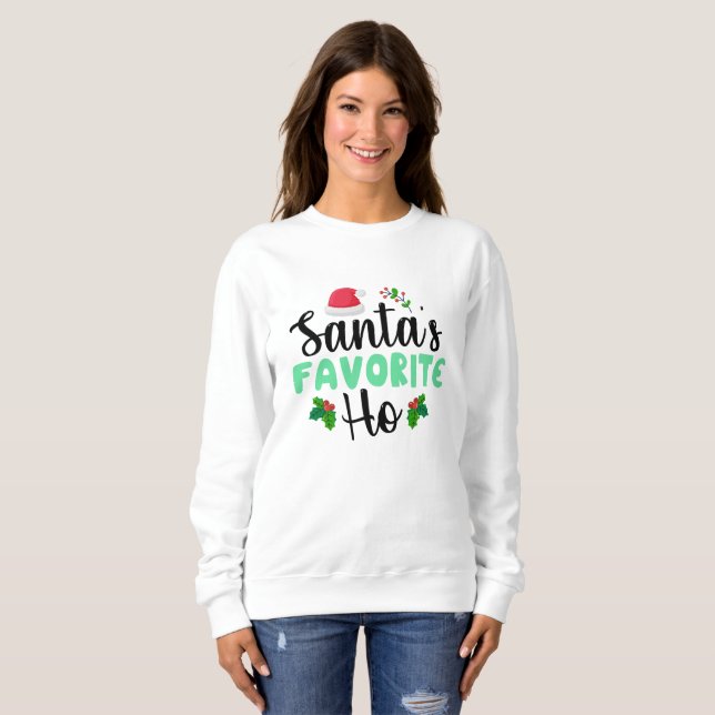 Santas' Favourite Ho Sweatshirt (Front Full)