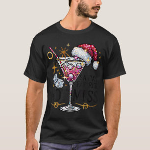 Santa'S Favourite Hot Mess Funny Margarita T-Shirt