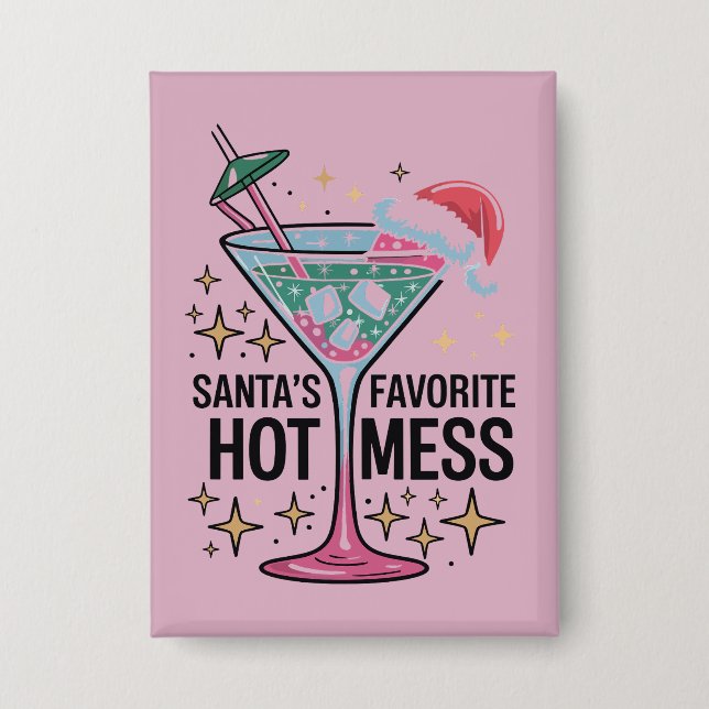 Santa's Favourite Hot Mess Vintage Ugly Christmas  (Front)
