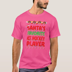 Santa's Favourite Ice Hockey Player X mas Idea Me T-Shirt