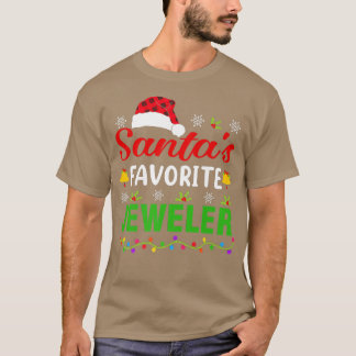 Santa's Favourite Jeweller Funny Christmas Jewelle T-Shirt