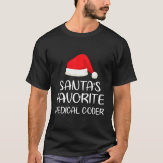 Santa'S Favourite Medical Coder Matching Family Ch T-Shirt