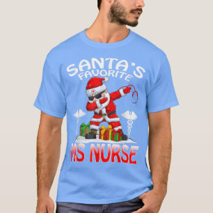Santa's Favourite Medical Surgical Nurse Christmas T-Shirt