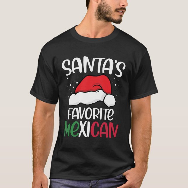 Santa's Favourite Mexican T-Shirt (Front)