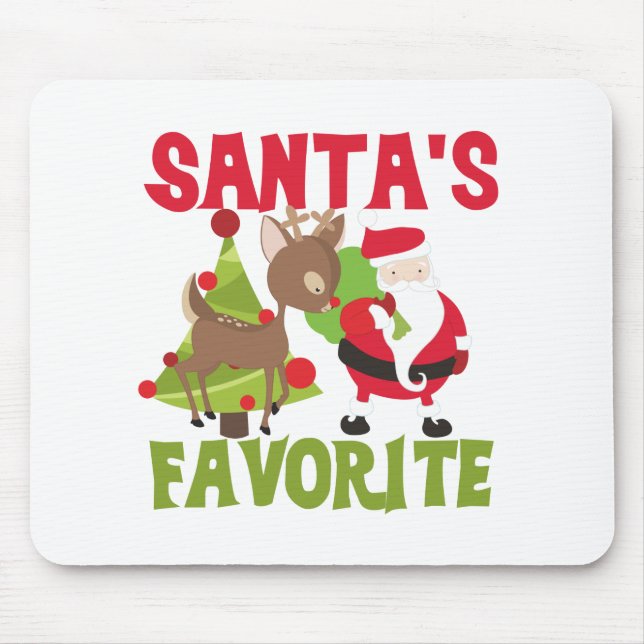 Santa's Favourite Mouse Pad (Front)