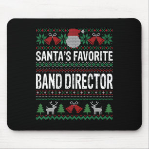Santa's Favourite Nd Director Ugly Christmas Funny Mouse Pad