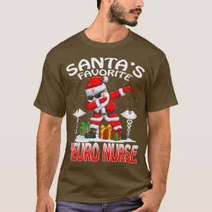 Santas Favourite Neuro Nurse Christmas Matching Co T-Shirt
