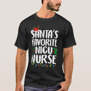 Santa's Favourite Nicu Nurse Christmas Women T-Shirt