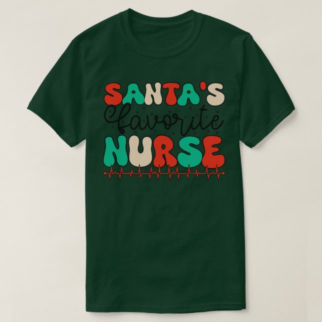 Santas Favourite Nurse 3 T-Shirt (Design Front)