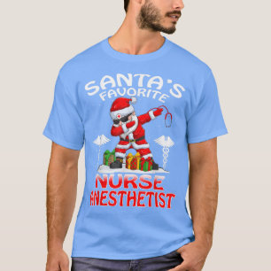Santas Favourite Nurse Anaesthetist Christmas Matc T-Shirt