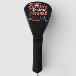 Santa's Favourite Nurse Christmas Golf Head Cover