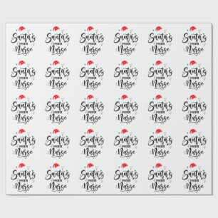 Santa's Favourite Nurse Christmas  Wrapping Paper