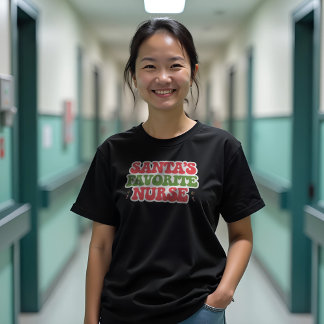 Santa's Favourite Nurse  T-Shirt