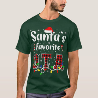 Santas Favourite OTA Christmas Occupational Therap T-Shirt