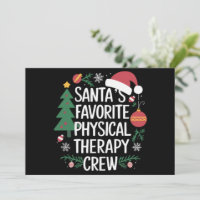 Santa's Favourite Physical Therapy Crew Christmas