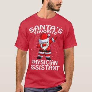 Santas Favourite Physician Assistant Christmas T-Shirt