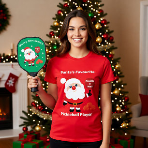 🎅Santa's Favourite Pickleball player T-Shirt