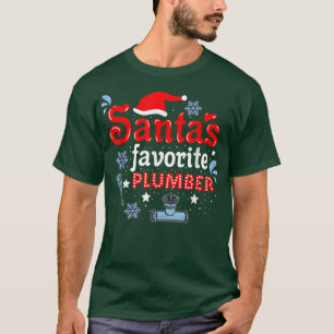 Santas Favourite Plumber Christmas T-Shirt
