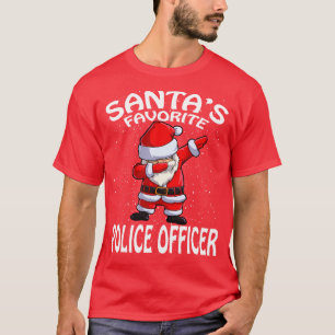 Santas Favourite Police Officer Christmas T-Shirt