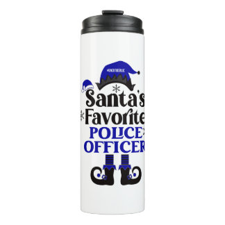 Santa's Favourite Police Officer (Elf Design) Thermal Tumbler