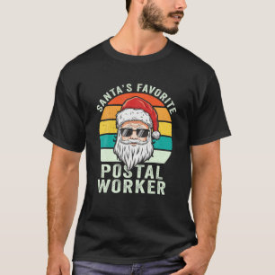 Santa's Favourite Postal Worker Christmas Pajama D T-Shirt