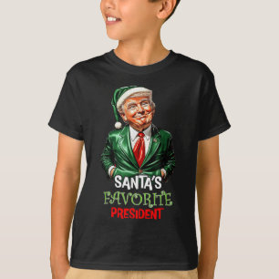 Santas Favourite President Funny Santa Trump 2024 T-Shirt