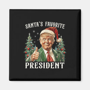 Santa's Favourite President Funny Trump Christmas Magnet