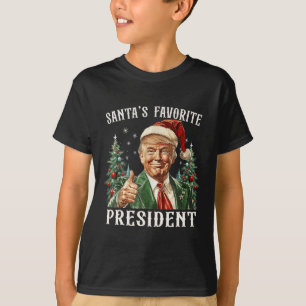 Santa's Favourite President Funny Trump Christmas  T-Shirt