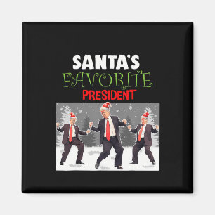 Santa's Favourite President Santa Trump Dance Funn Magnet
