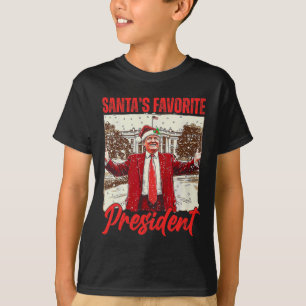 Santa's Favourite President Trump 2024 Christmas F T-Shirt
