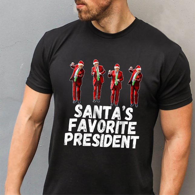 Santa's Favourite President Trump Dance Santa Hat T-Shirt (Creator Uploaded)