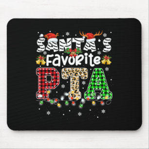 Santa's Favourite PTA Christmas Physical Therapist Mouse Pad