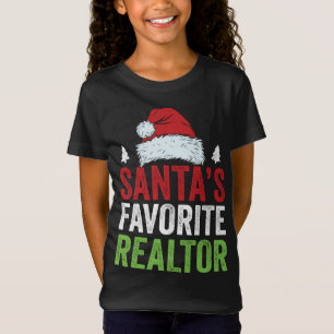 Santa's Favourite Realtor Christmas Shirt Funny Xm